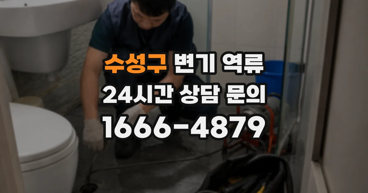 수성구 변기 역류