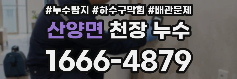 산양면 천장 누수
