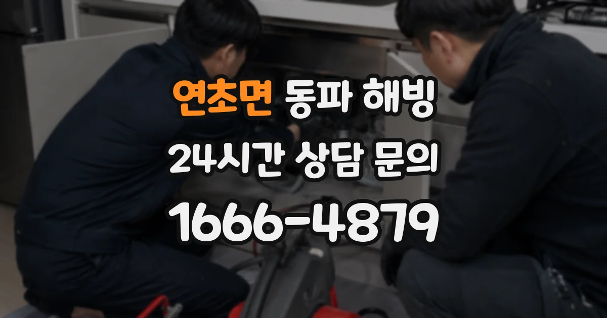 연초면 동파 해빙