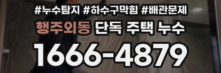 행주외동 단독 주택 누수