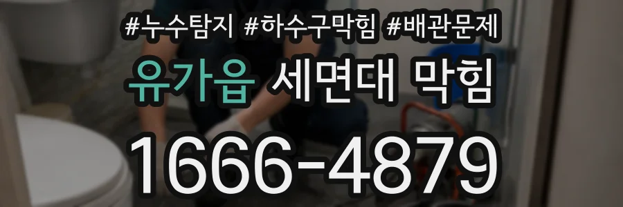 유가읍 세면대 막힘