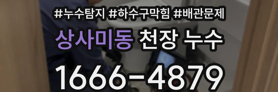 상사미동 천장 누수