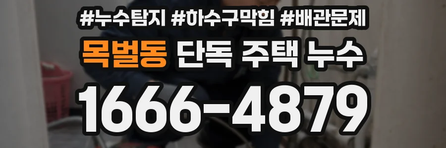 목벌동 단독 주택 누수