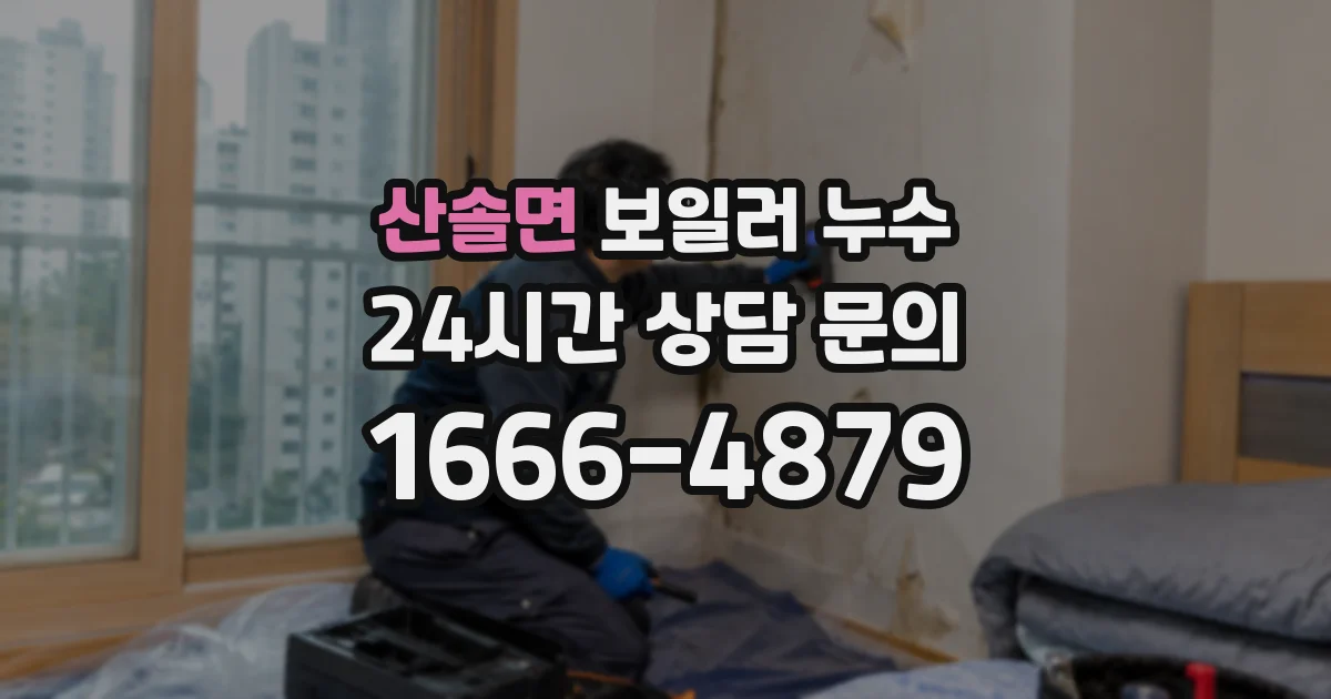 산솔면 보일러 누수