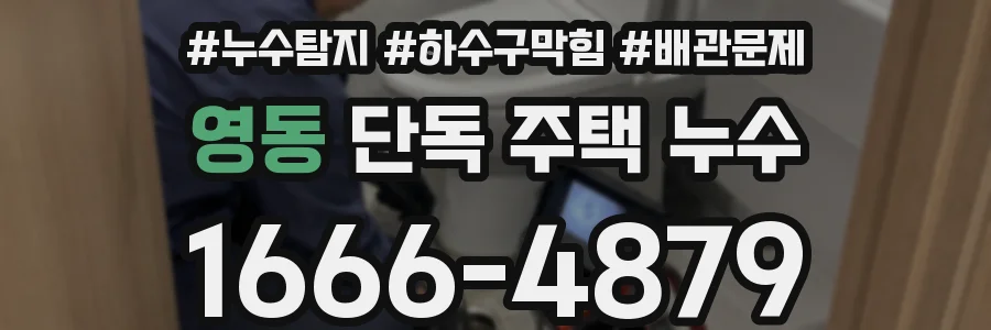 영동 단독 주택 누수