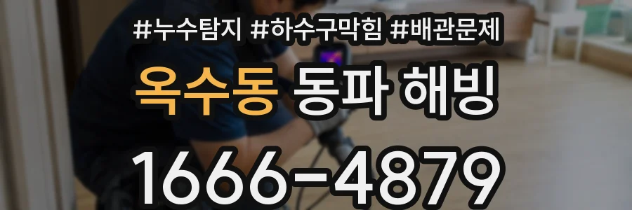 옥수동 동파 해빙