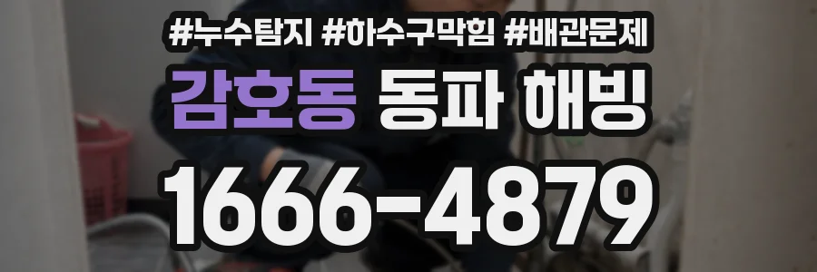 감호동 동파 해빙