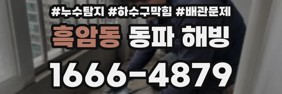 흑암동 동파 해빙