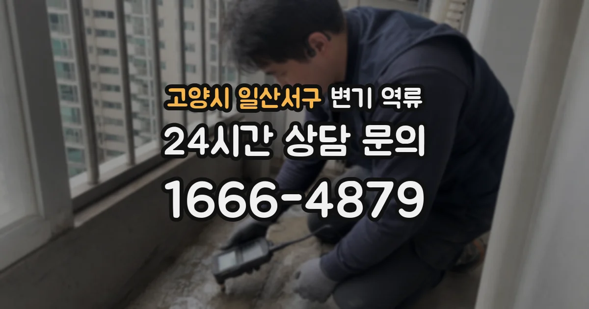고양시 일산서구 변기 역류