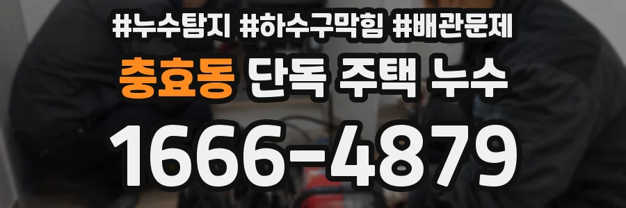 충효동 단독 주택 누수