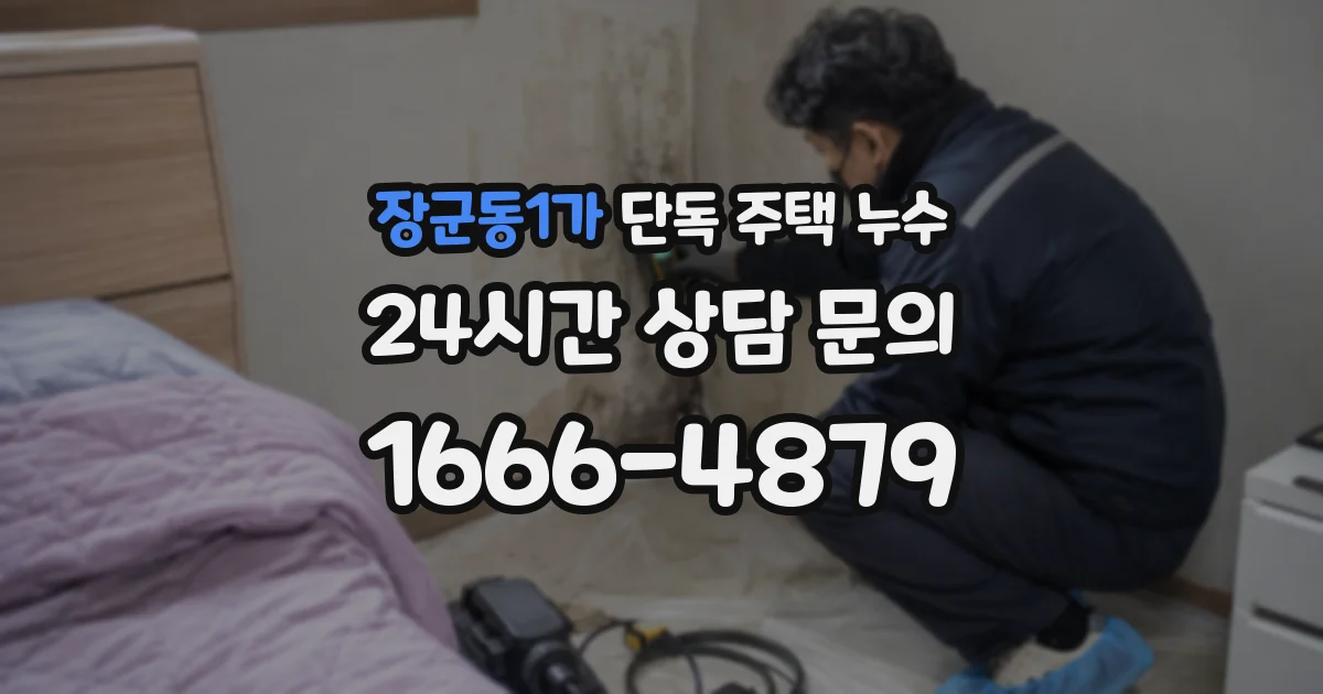 장군동1가 단독 주택 누수