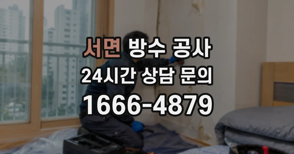 서면 방수 공사