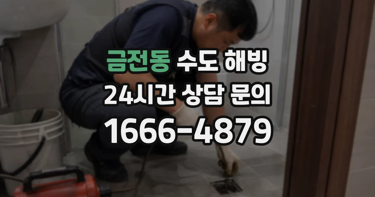 금전동 수도 해빙