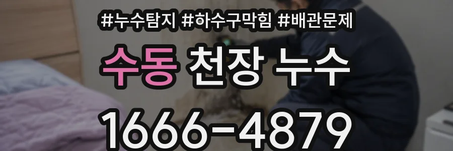 수동 천장 누수