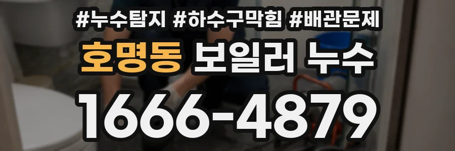 호명동 보일러 누수