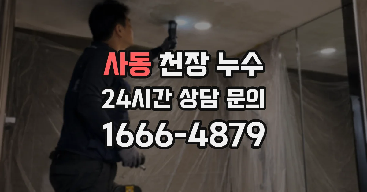사동 천장 누수