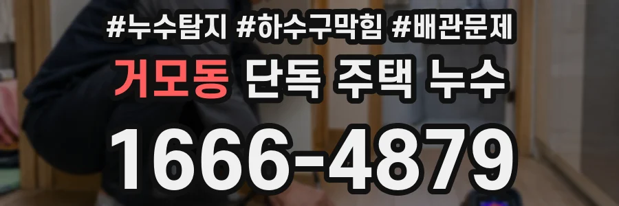 거모동 단독 주택 누수