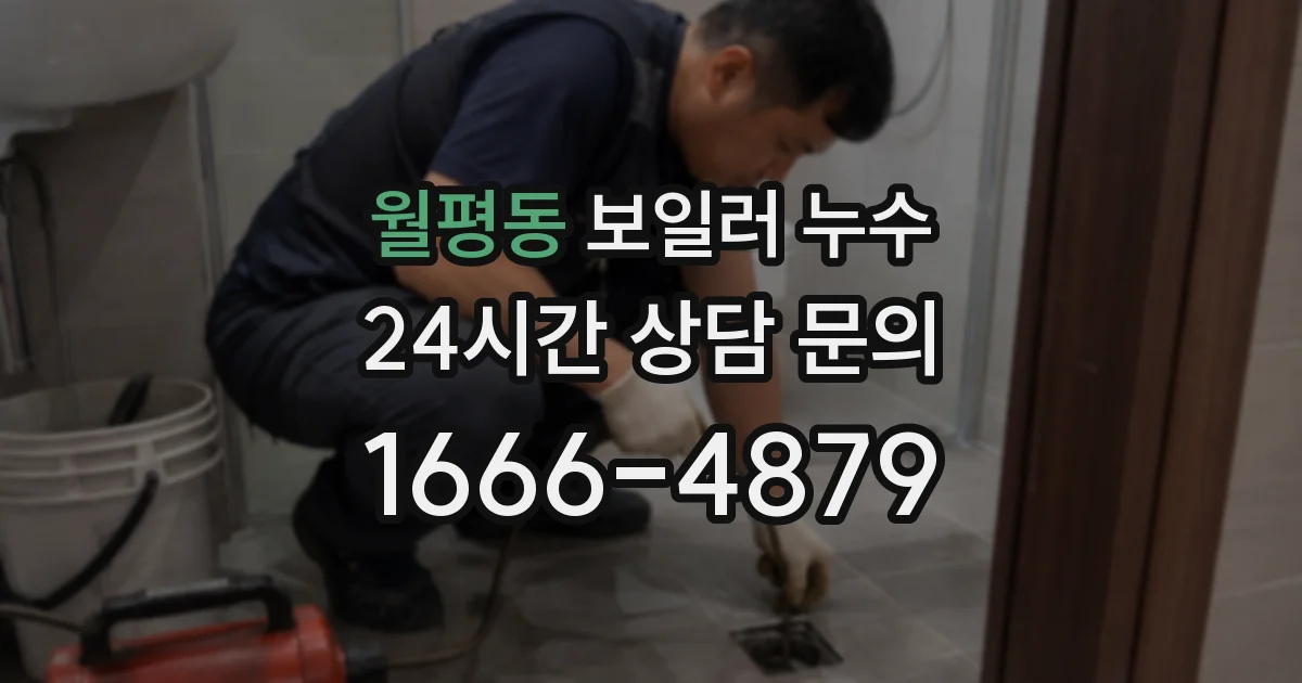 월평동 보일러 누수
