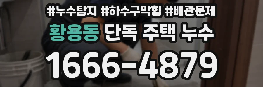 황용동 단독 주택 누수
