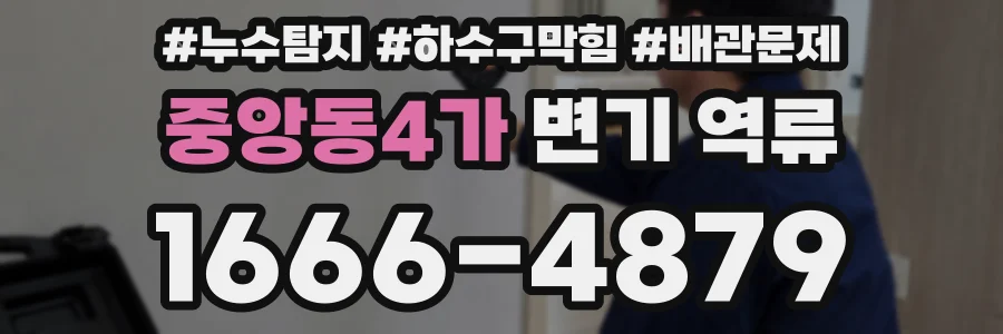 중앙동4가 변기 역류
