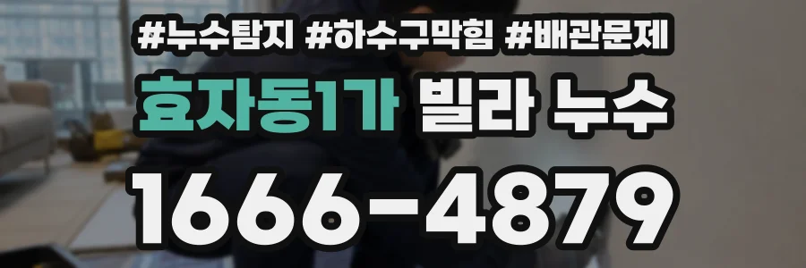 효자동1가 빌라 누수