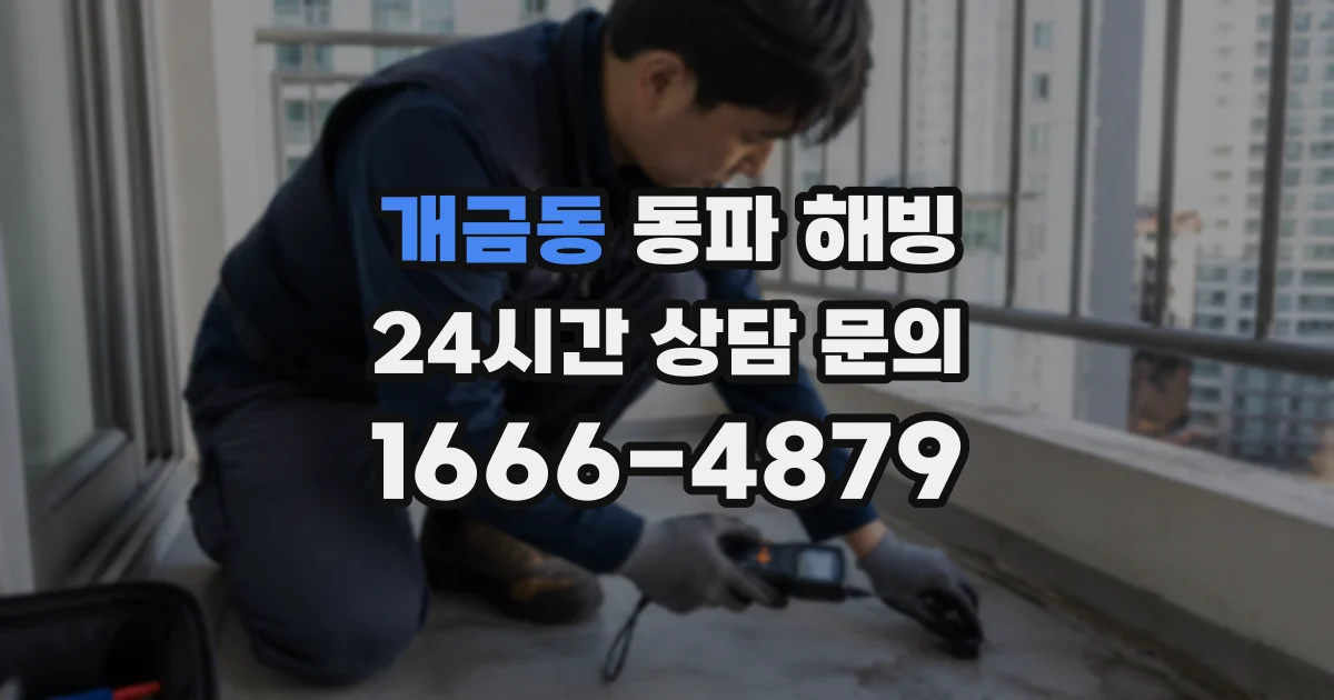 개금동 동파 해빙