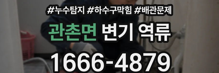 관촌면 변기 역류