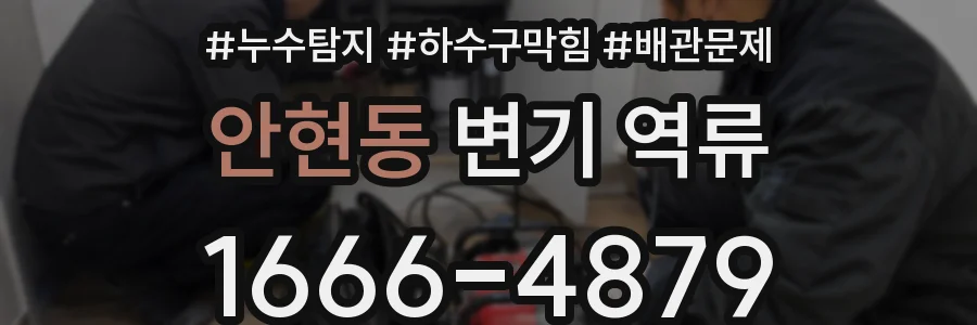 안현동 변기 역류