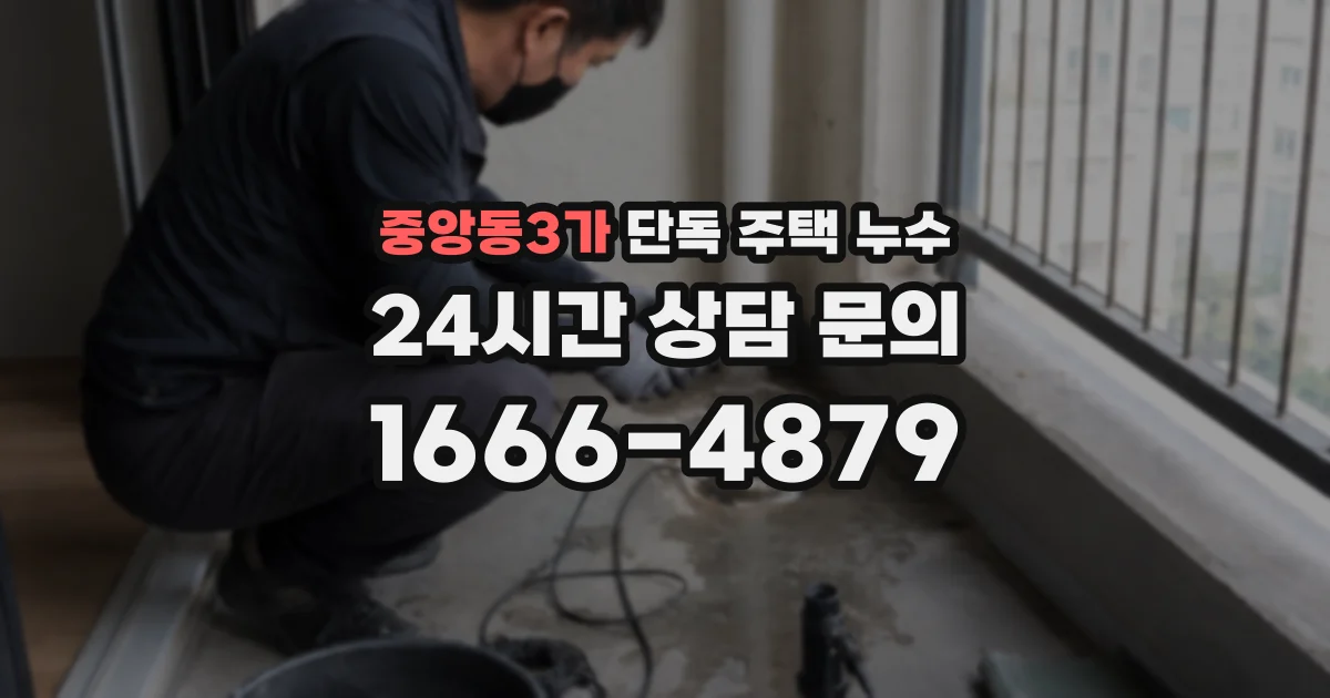 중앙동3가 단독 주택 누수