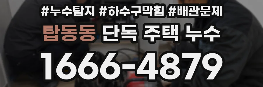 탑동동 단독 주택 누수