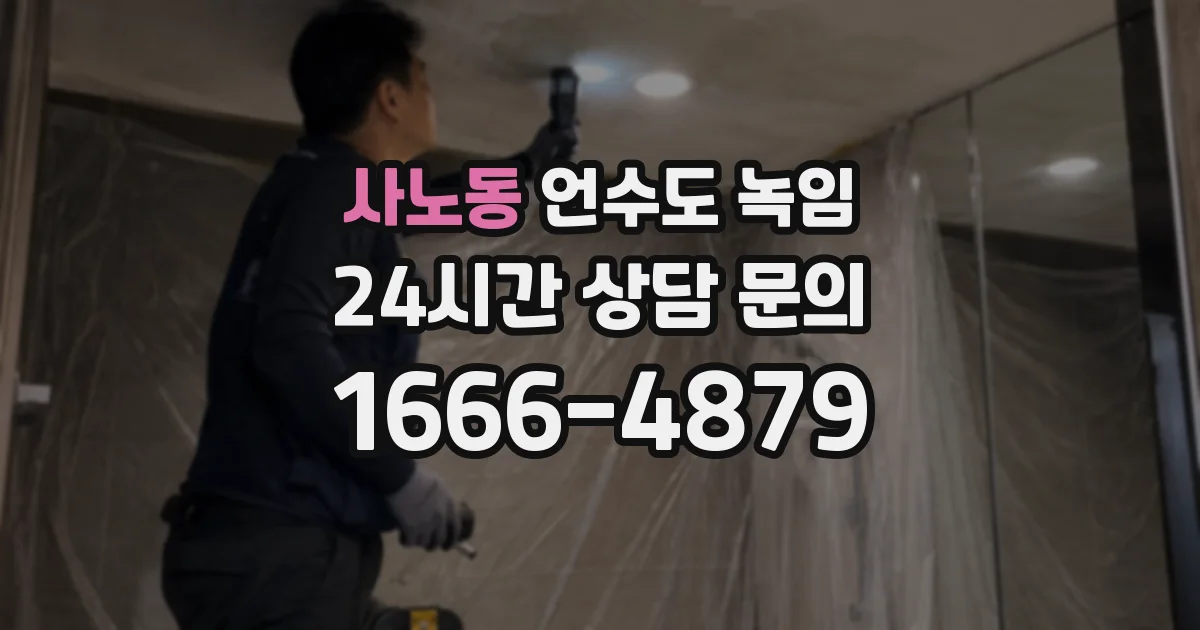 사노동 언수도 녹임