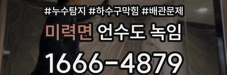 미력면 언수도 녹임