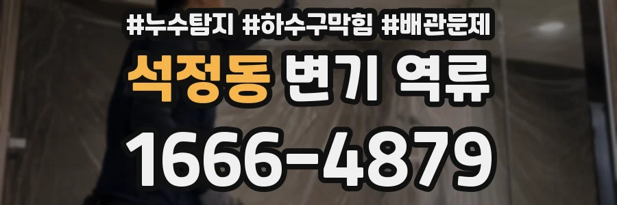 석정동 변기 역류