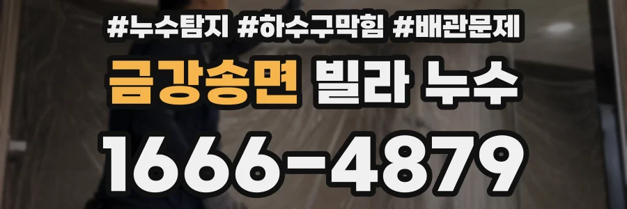 금강송면 빌라 누수