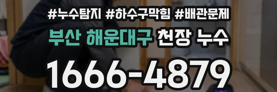 부산 해운대구 천장 누수
