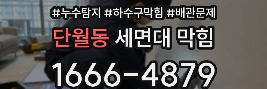 단월동 세면대 막힘