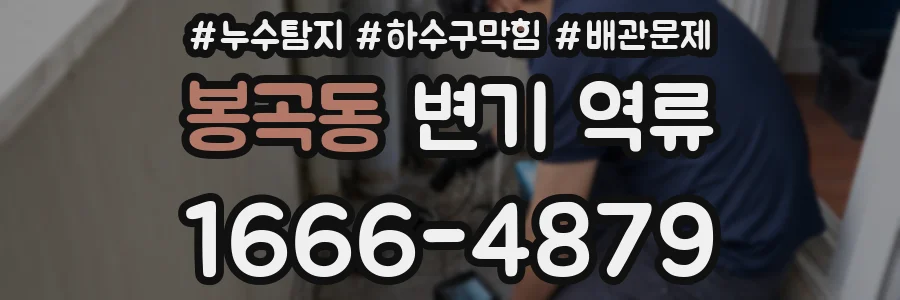 봉곡동 변기 역류