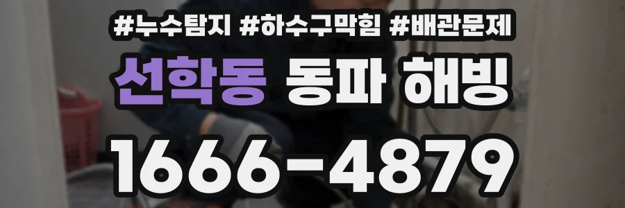 선학동 동파 해빙