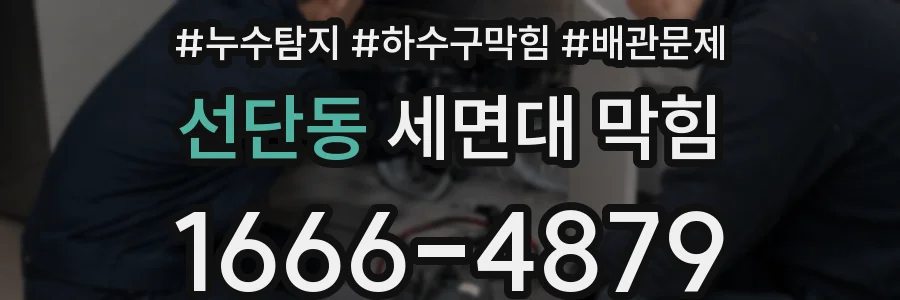 선단동 세면대 막힘
