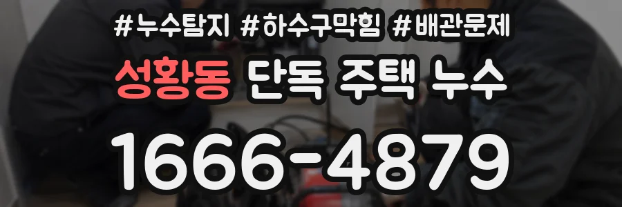 성황동 단독 주택 누수
