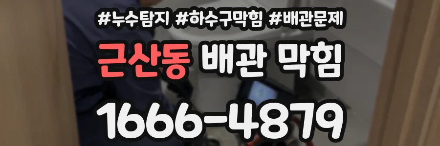 근산동 배관 막힘