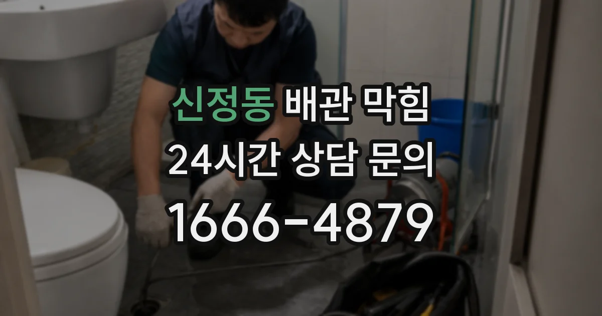 신정동 배관 막힘