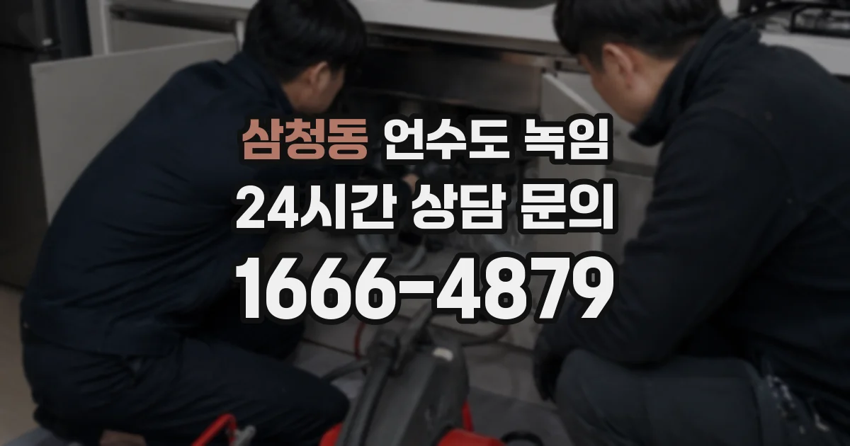 삼청동 언수도 녹임