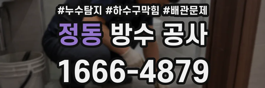 정동 방수 공사