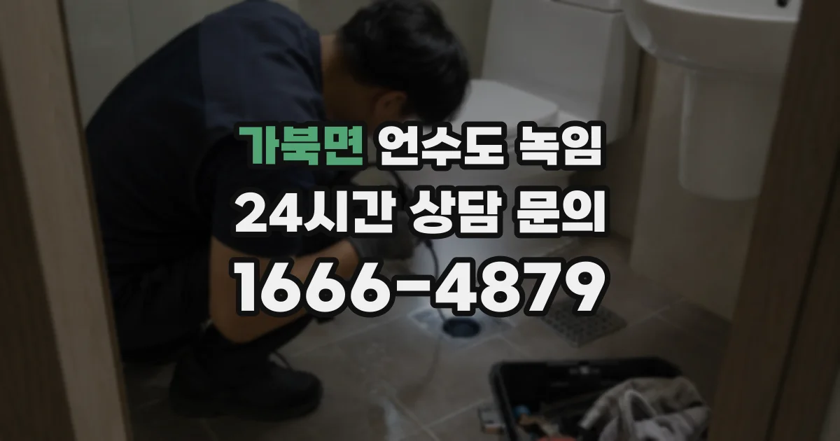 가북면 언수도 녹임