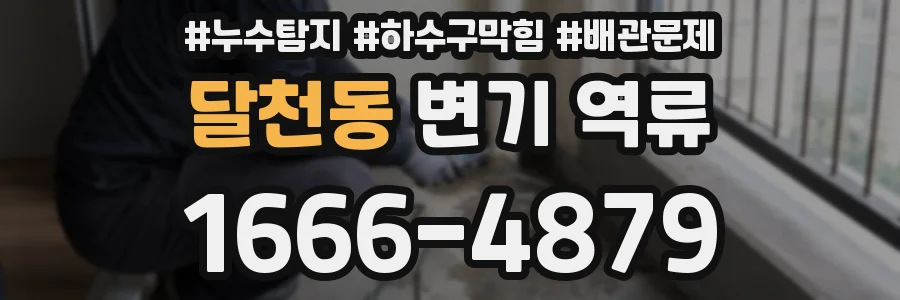 달천동 변기 역류