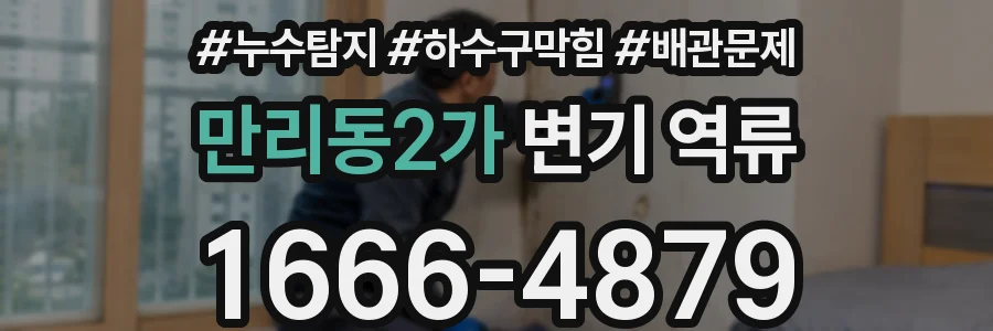 만리동2가 변기 역류