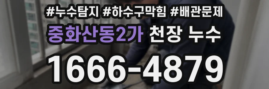 중화산동2가 천장 누수