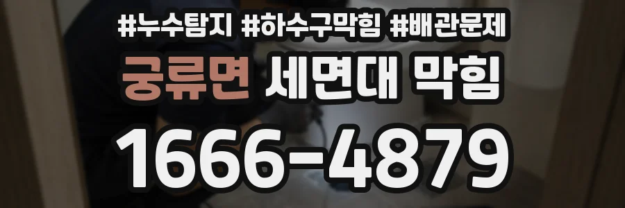 궁류면 세면대 막힘