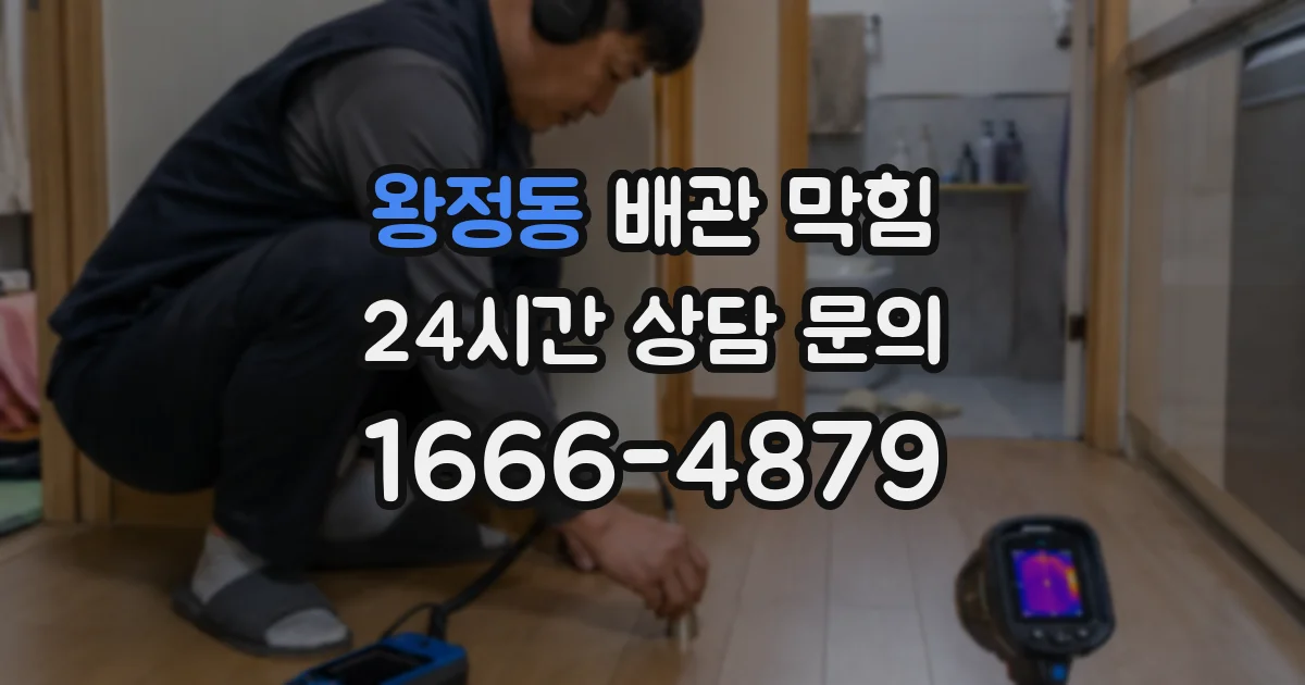 왕정동 배관 막힘